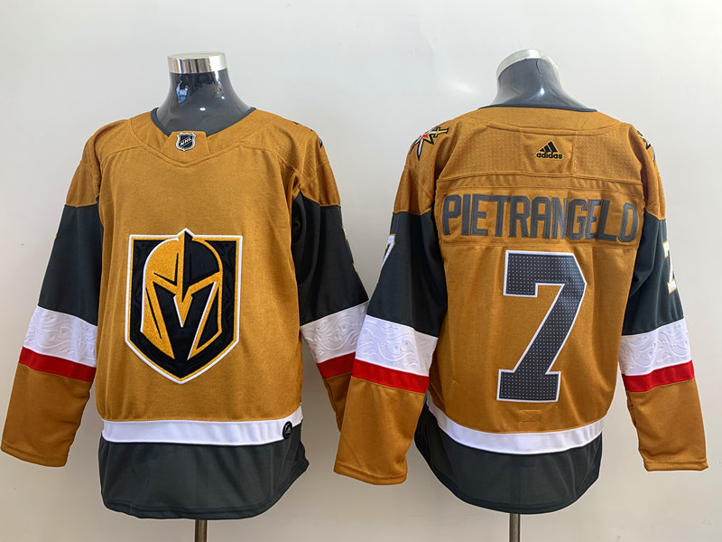 Men's Vegas Golden Knights Alex Pietrangelo #7 Gold Home Primegreen Authentic Jersey